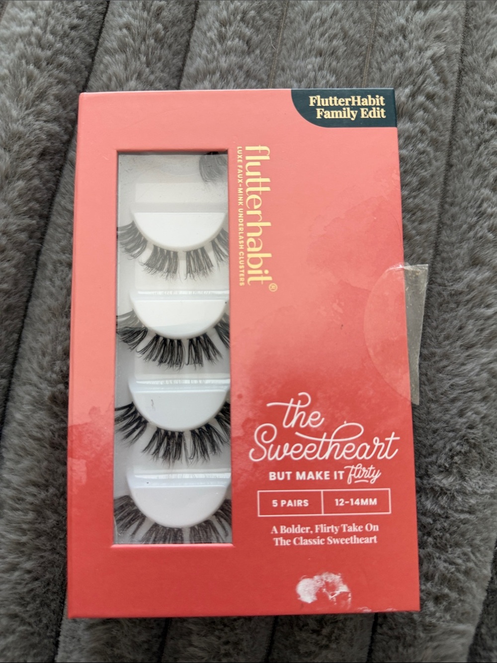FlutterHabit The Sweetheart False Lash Set - Coral Red